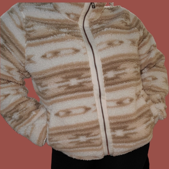 Old Navy Jackets & Blazers - ❤sold❤aztec granny style sherpa teddy feel fleece